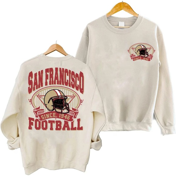 Other - San Francisco Football Sweatshirt, San Francisco Football Sweatshirt 2 Sided